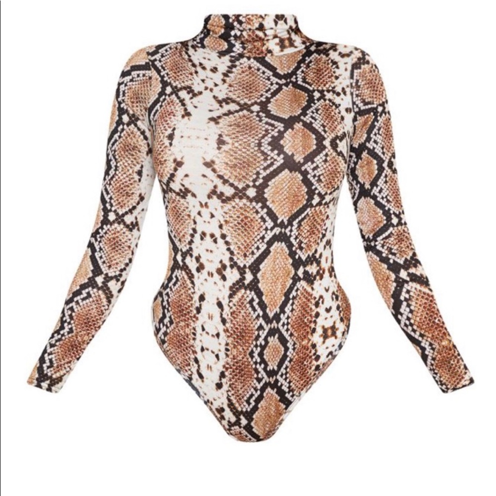 Snake print bodysuit